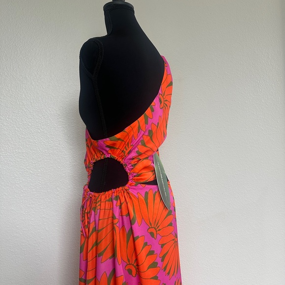 FARM Rio Pink and Orange Floral Maxi Dress - Picture 3 of 4